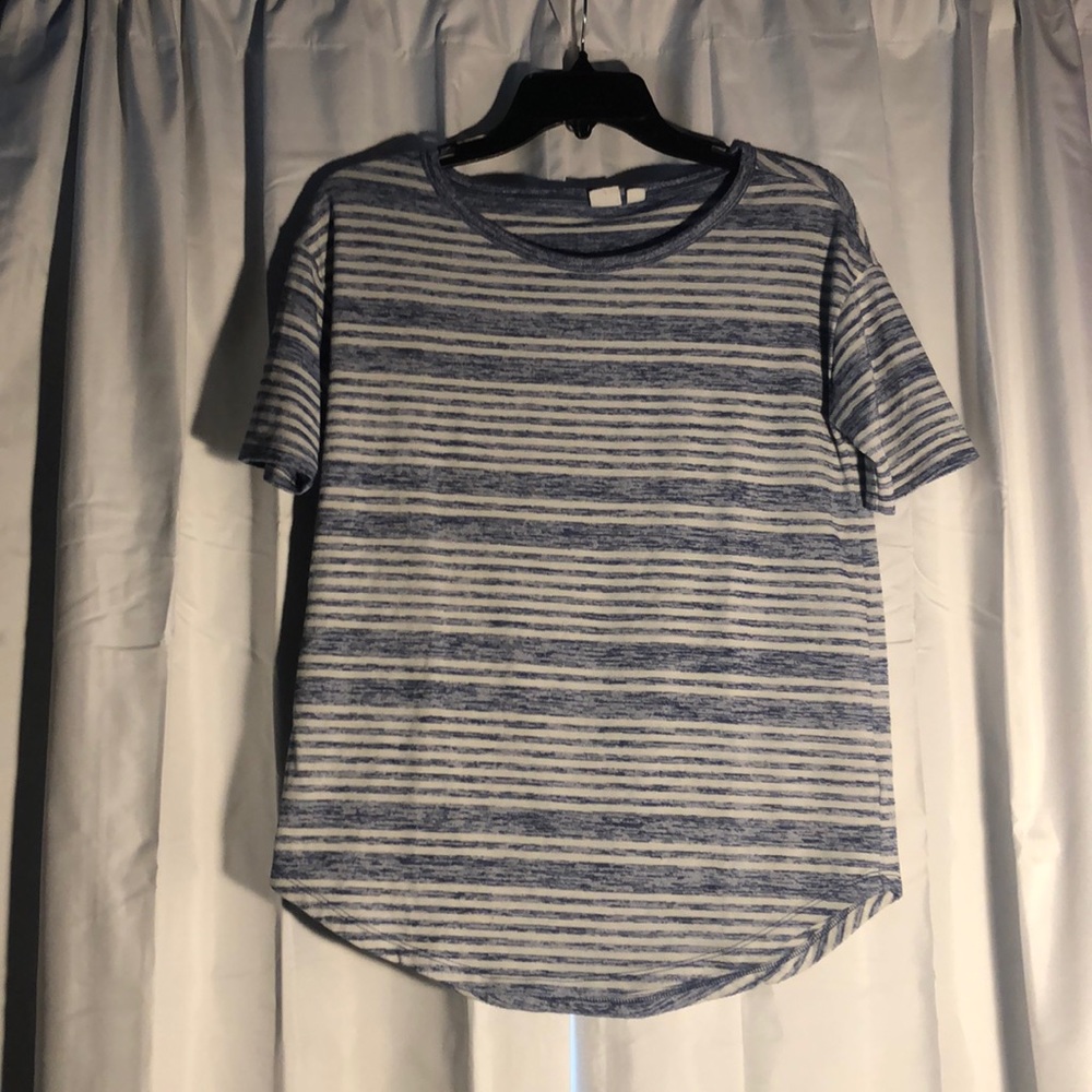 Gap Blue and White Stripped Shirt